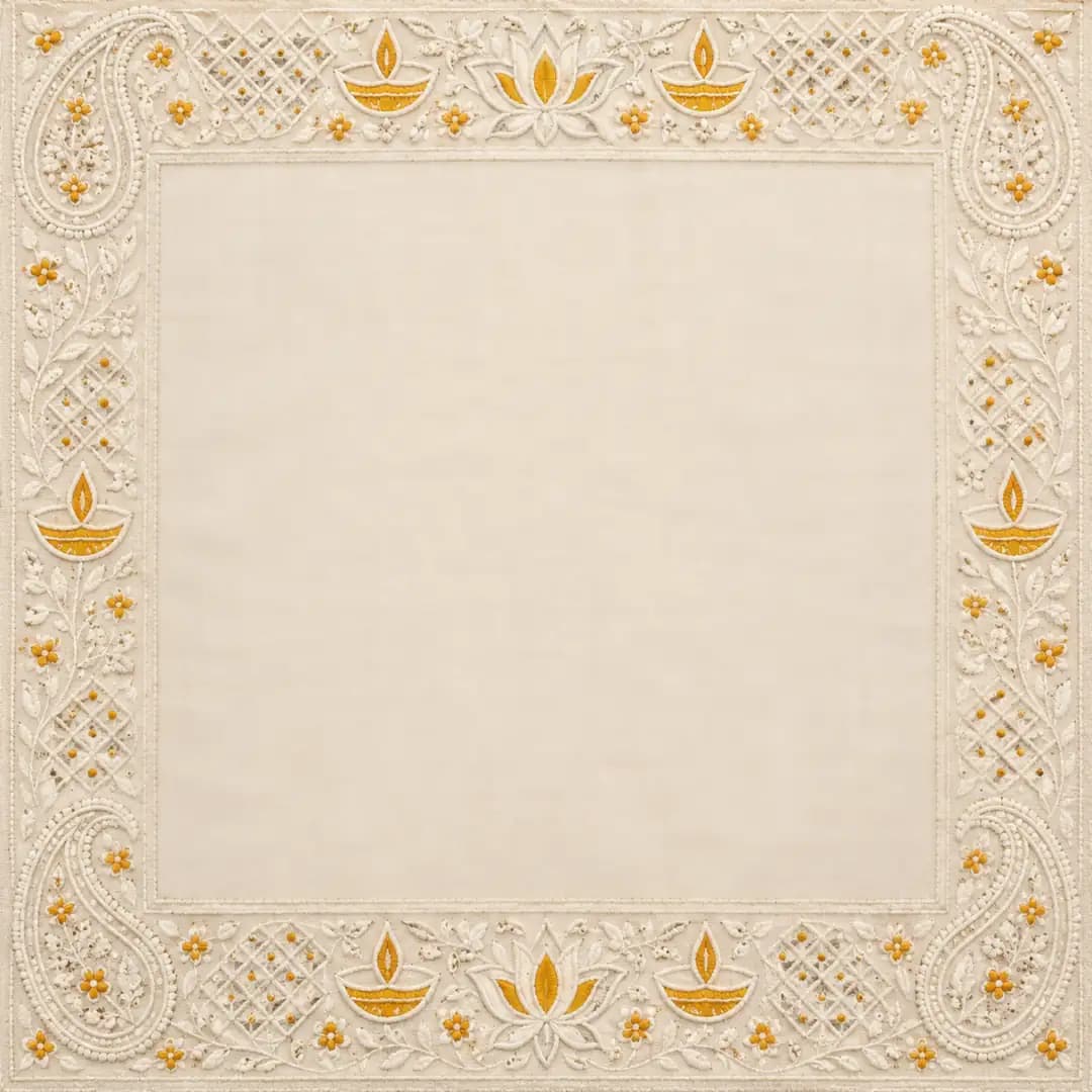 Chikankari Diwali, post size