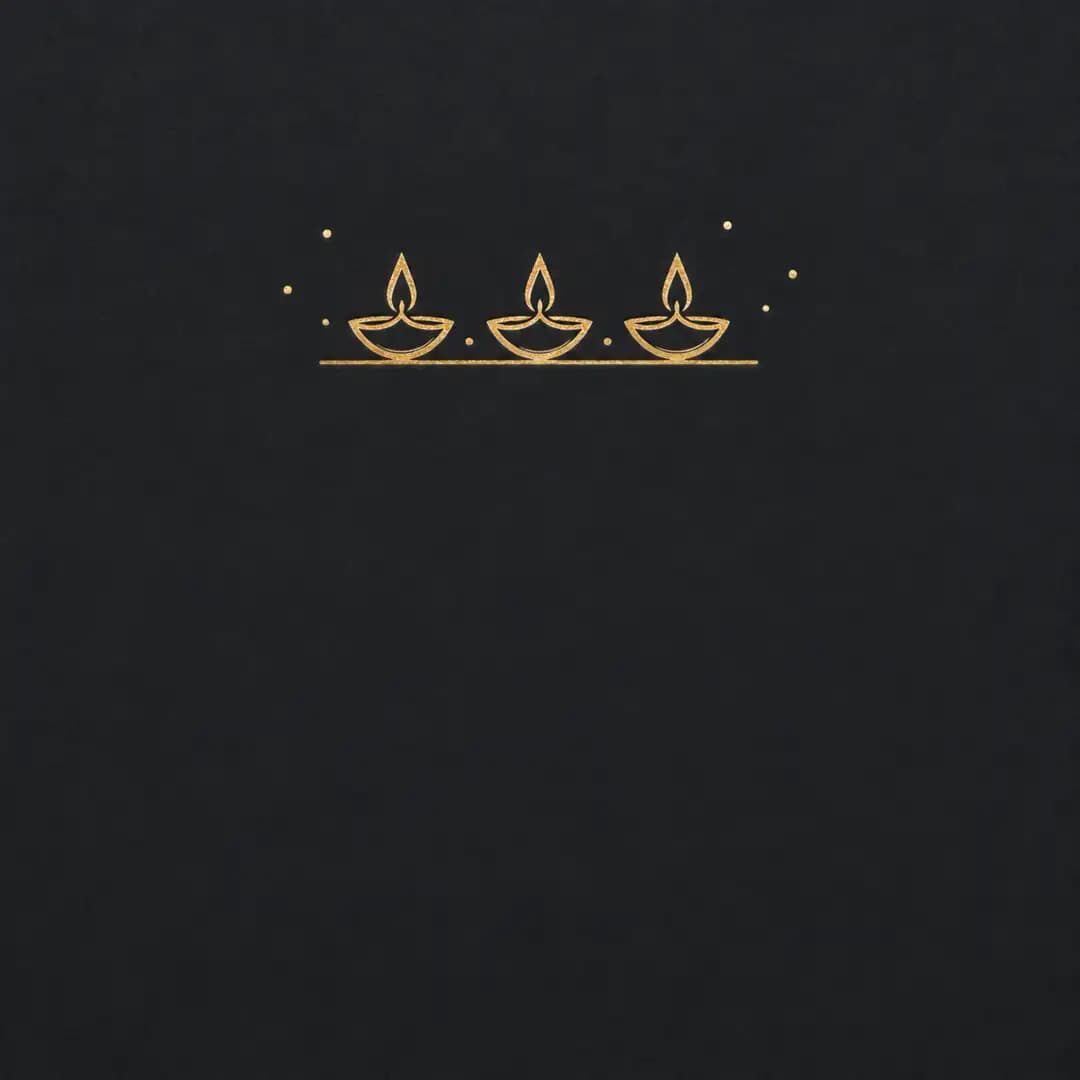 Business gold foil diyas, post size