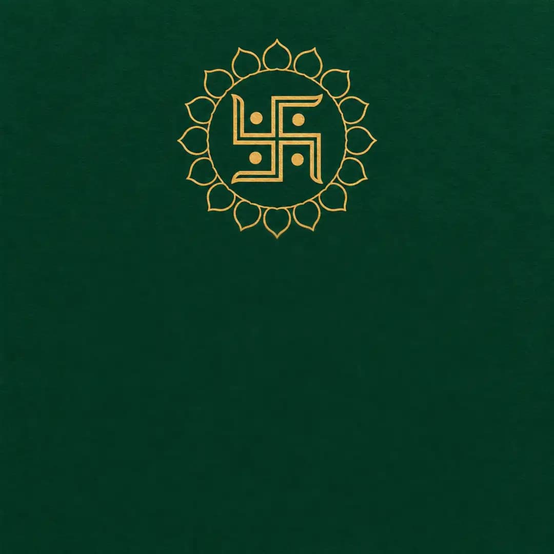 Business gold foil swastik, post size