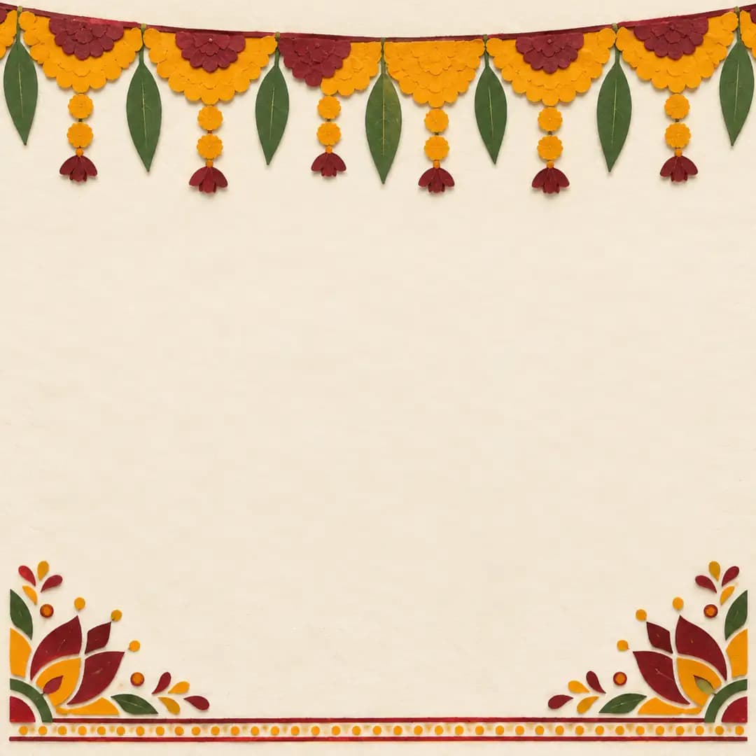 Business marigold toran, post size