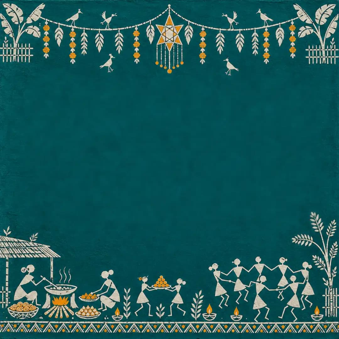 Warli faral, post size