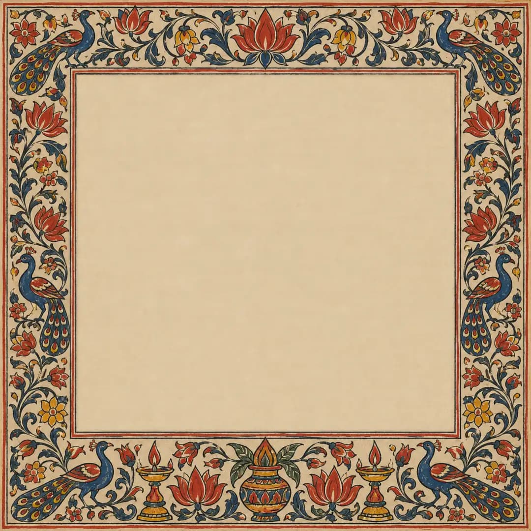 Kalamkari Lakshmi Puja, post size