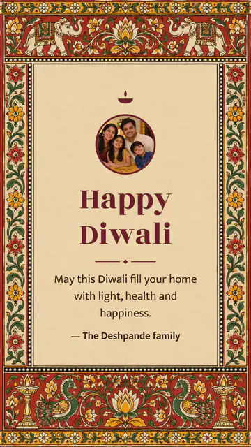 Pattachitra Deepavali, WhatsApp Status size